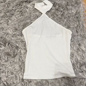Elegant White Halter Camisole
